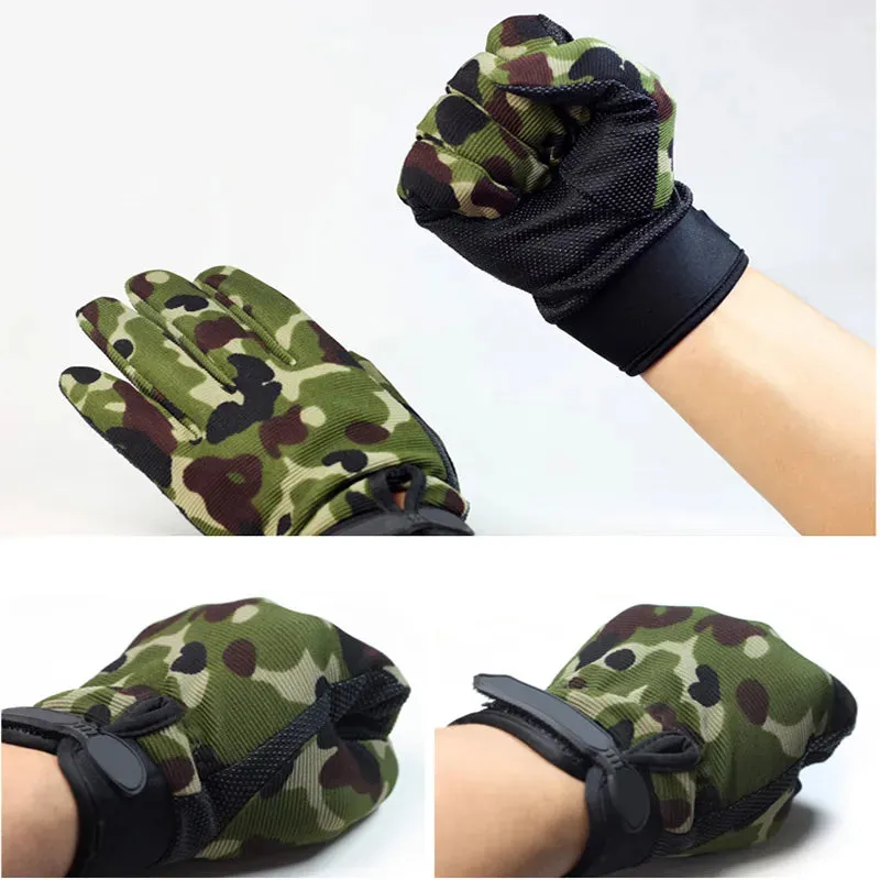 Summer Cycling Gloves Breathable Outdoor Riding Gloves Man Tactical Lady Light Bicycle Non-Slip Gloves Full Finger Fingerless