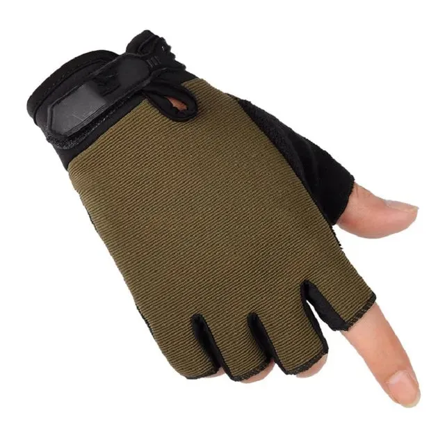 Summer Cycling Gloves Breathable Outdoor Riding Gloves Man Tactical Lady Light Bicycle Non-Slip Gloves Full Finger Fingerless