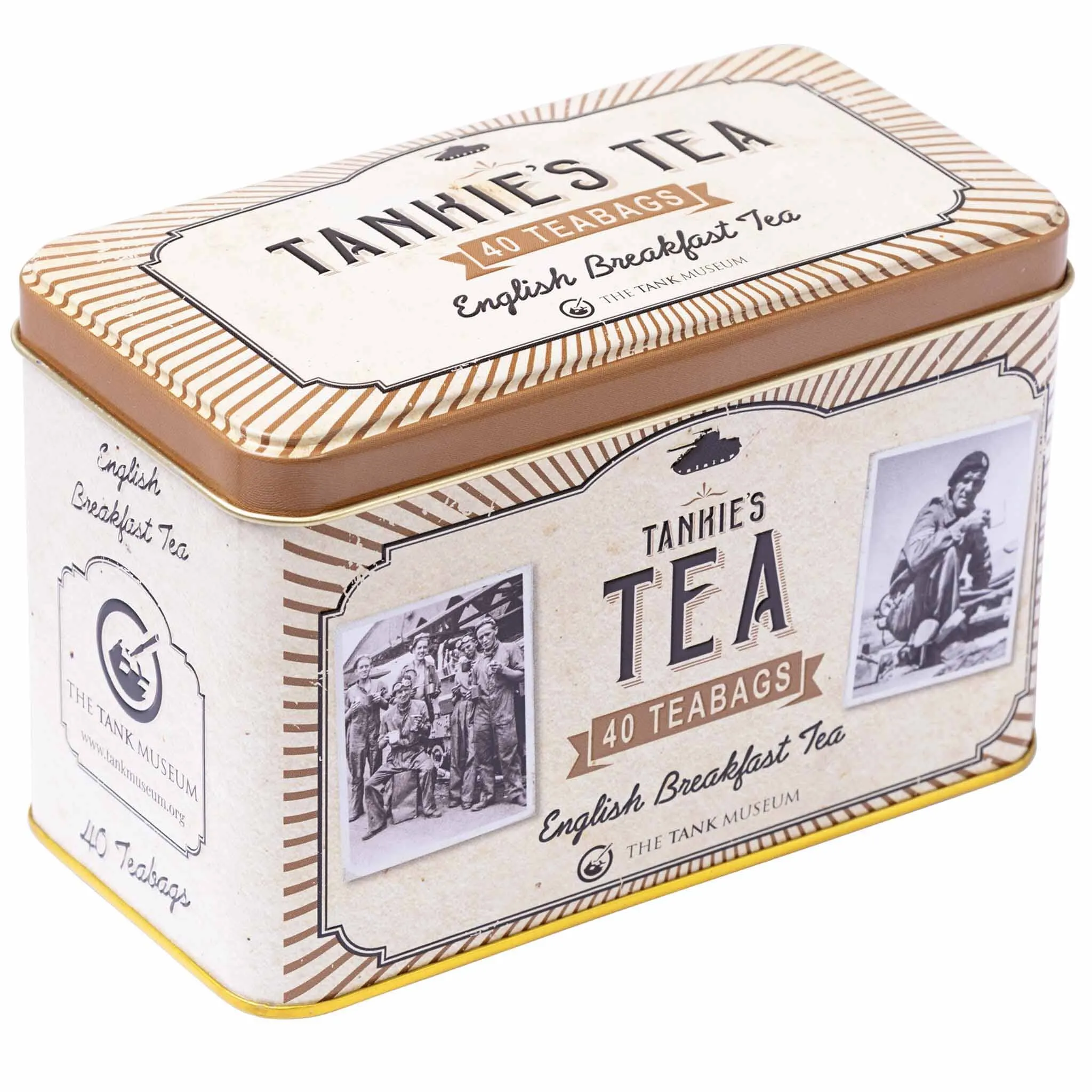 Tankies Tea Tank Museum Classic Tea Tin with 40 English Breakfast Teabags