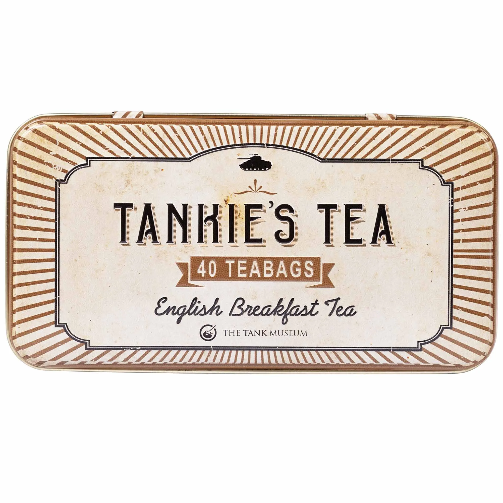 Tankies Tea Tank Museum Classic Tea Tin with 40 English Breakfast Teabags