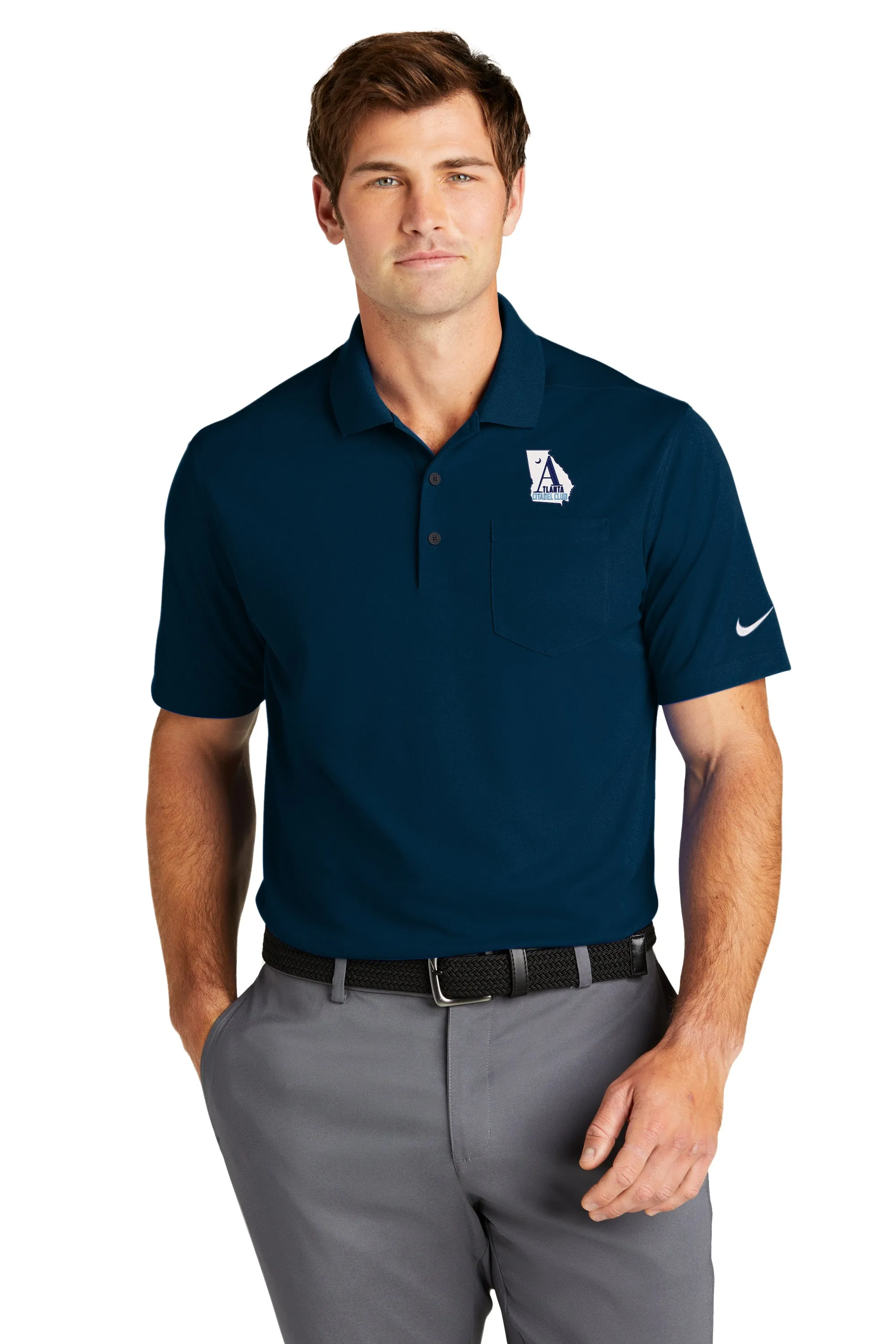 The Citadel, Atlanta Citadel Club, Altenative Logo, Nike Dri-FIT Micro Pique 2.0 Pocket Polo