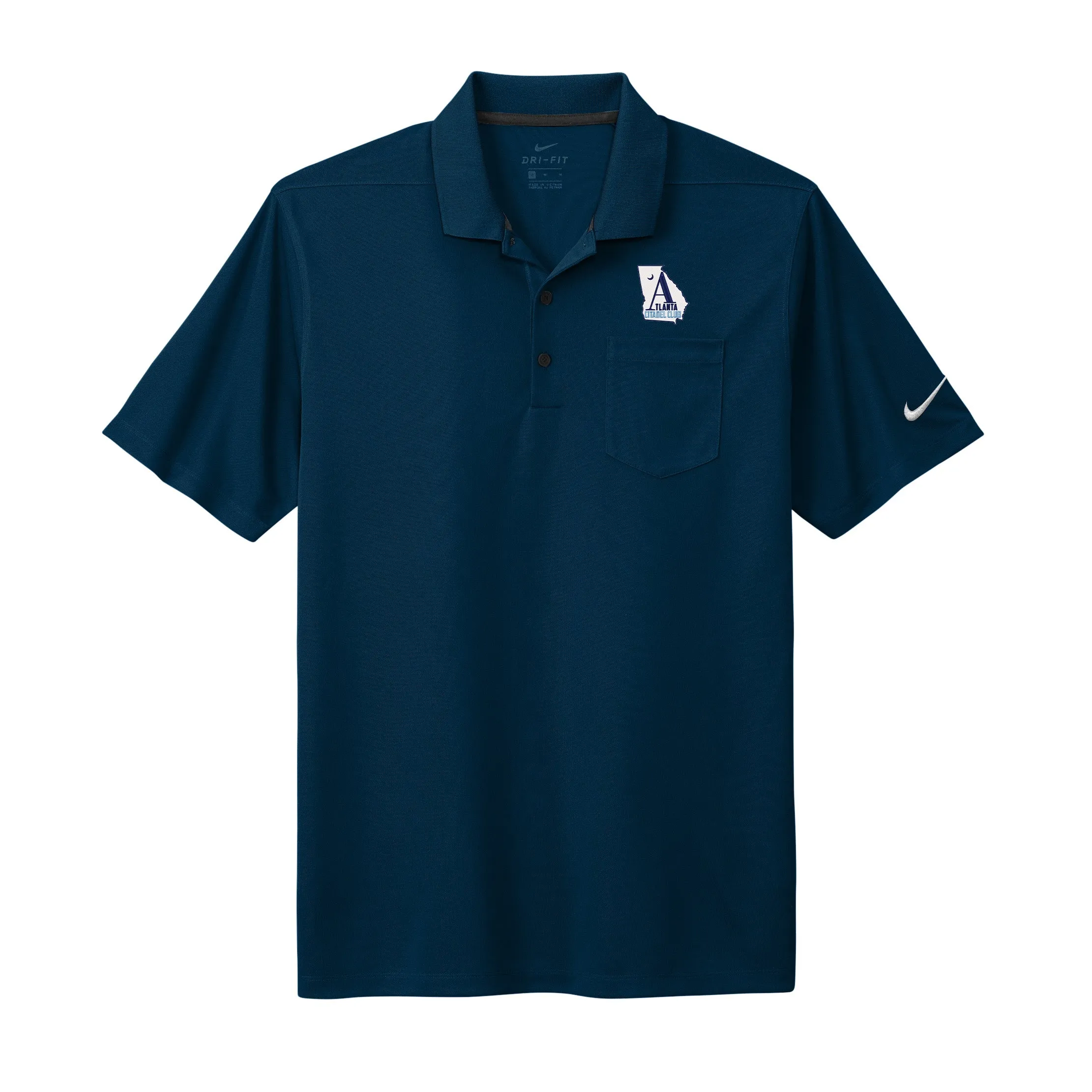 The Citadel, Atlanta Citadel Club, Altenative Logo, Nike Dri-FIT Micro Pique 2.0 Pocket Polo