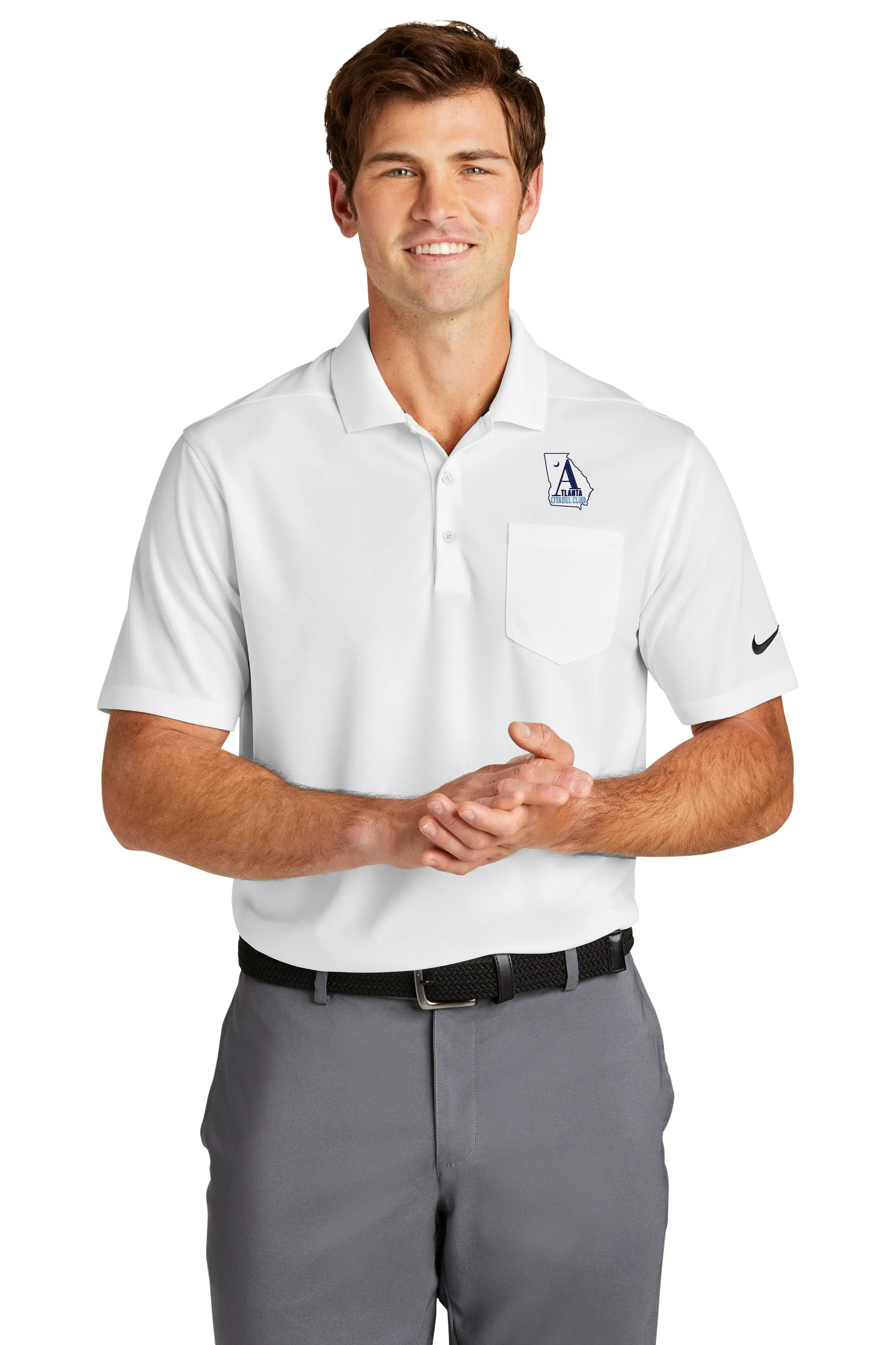 The Citadel, Atlanta Citadel Club, Altenative Logo, Nike Dri-FIT Micro Pique 2.0 Pocket Polo