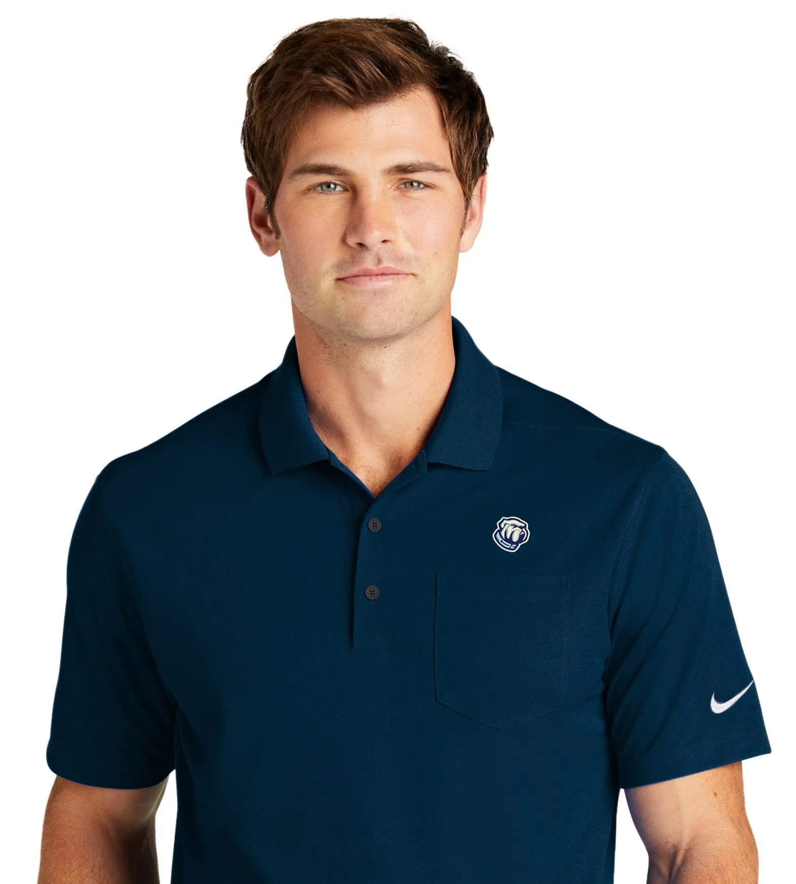 The Citadel Bulldog Nike Dri-FIT Micro Pique 2.0 Pocket Polo