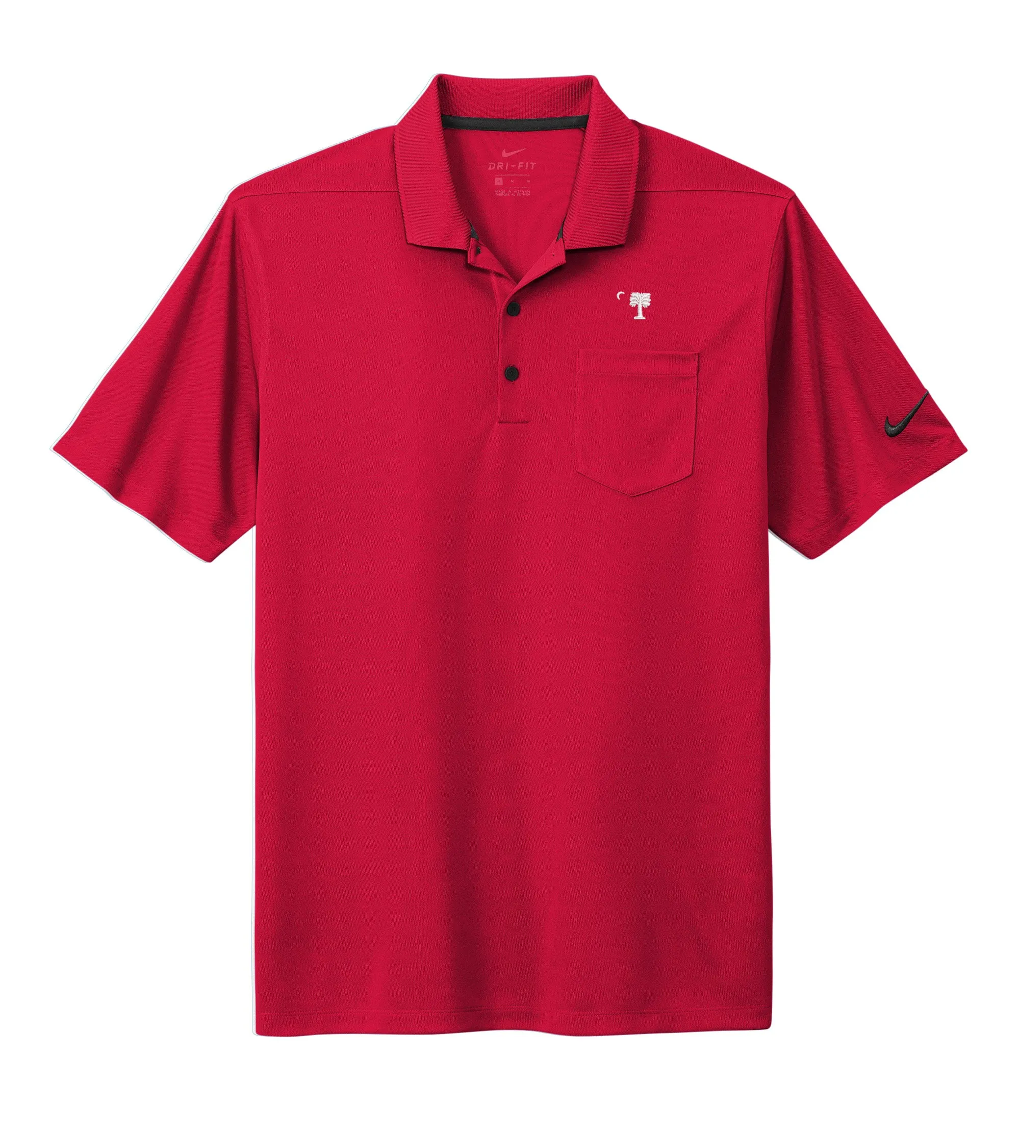 The Citadel, "Big Red" logo, Nike Dri-FIT Micro Pique 2.0 Pocket Polo Shirt