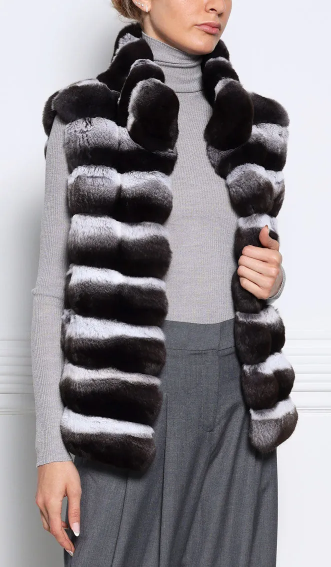 The Lydia Chinchilla Fur Vest