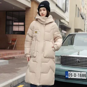 Thickened Knee-Length Puffer Coat