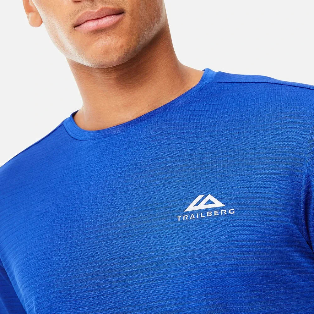 Trailberg Linear T-Shirt - Cobalt Blue