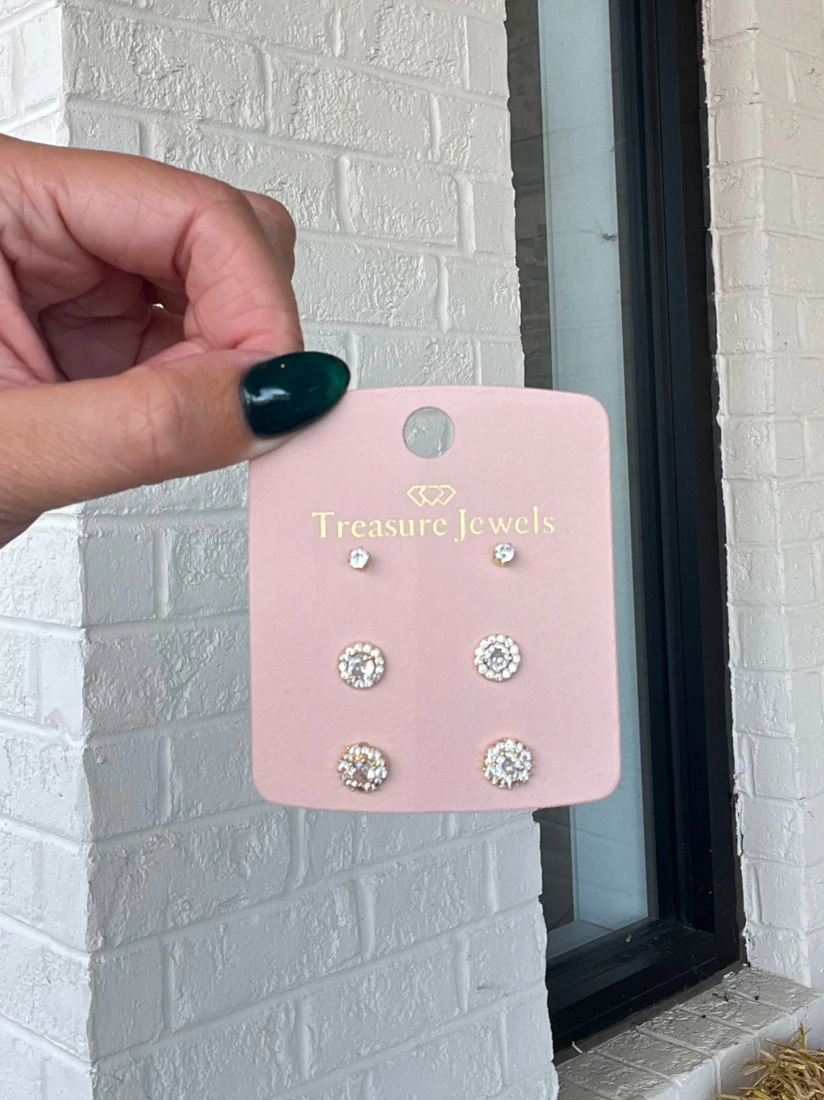 Treasure Jewels Little Diamond Stud Set