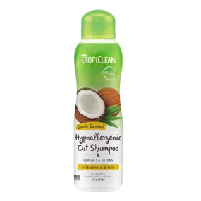 Tropiclean Cat Hypoallergenic Shampoo Gentle Coconut with Oatmeal & Aloe 12oz