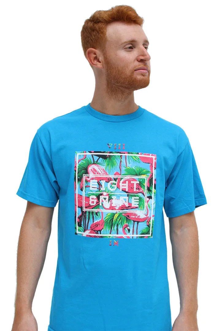 Turquoise Miami Life T Shirt