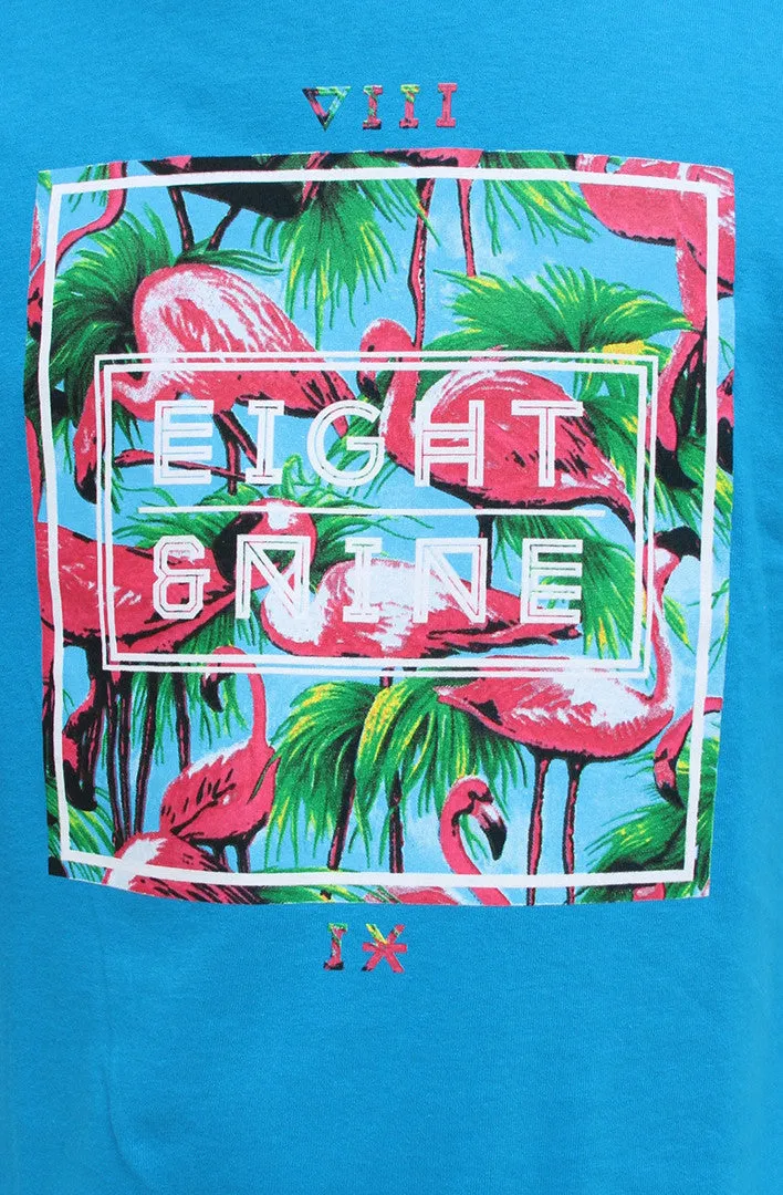 Turquoise Miami Life T Shirt