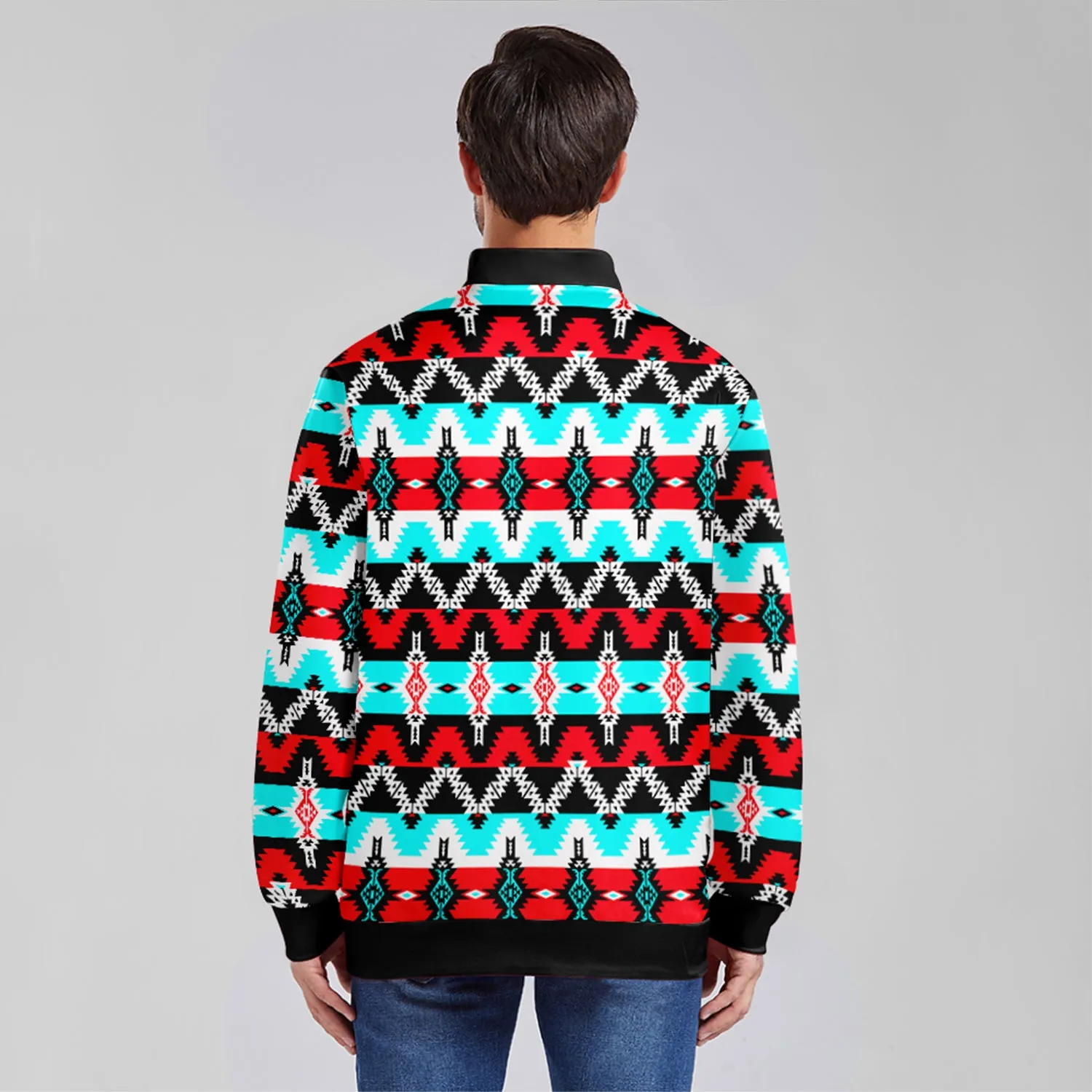 Two Spirit Dance Zippered Collared Lightweight Jacket