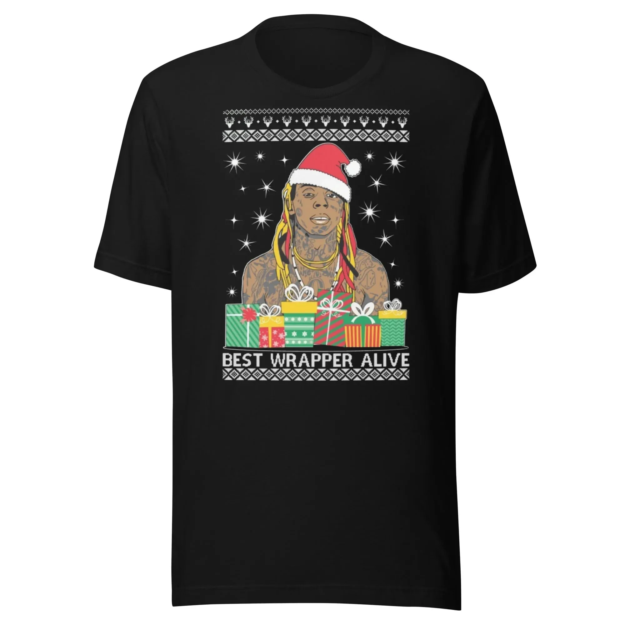 Ugly Christmas Graphic Crewneck Tshirt Best Wrapper Alive