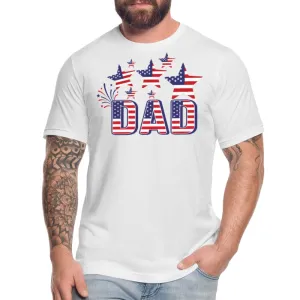 Uniquely You Stars and Stripes T-Shirt / American Flag Shirt / 4th of July Dad Tee - 60105