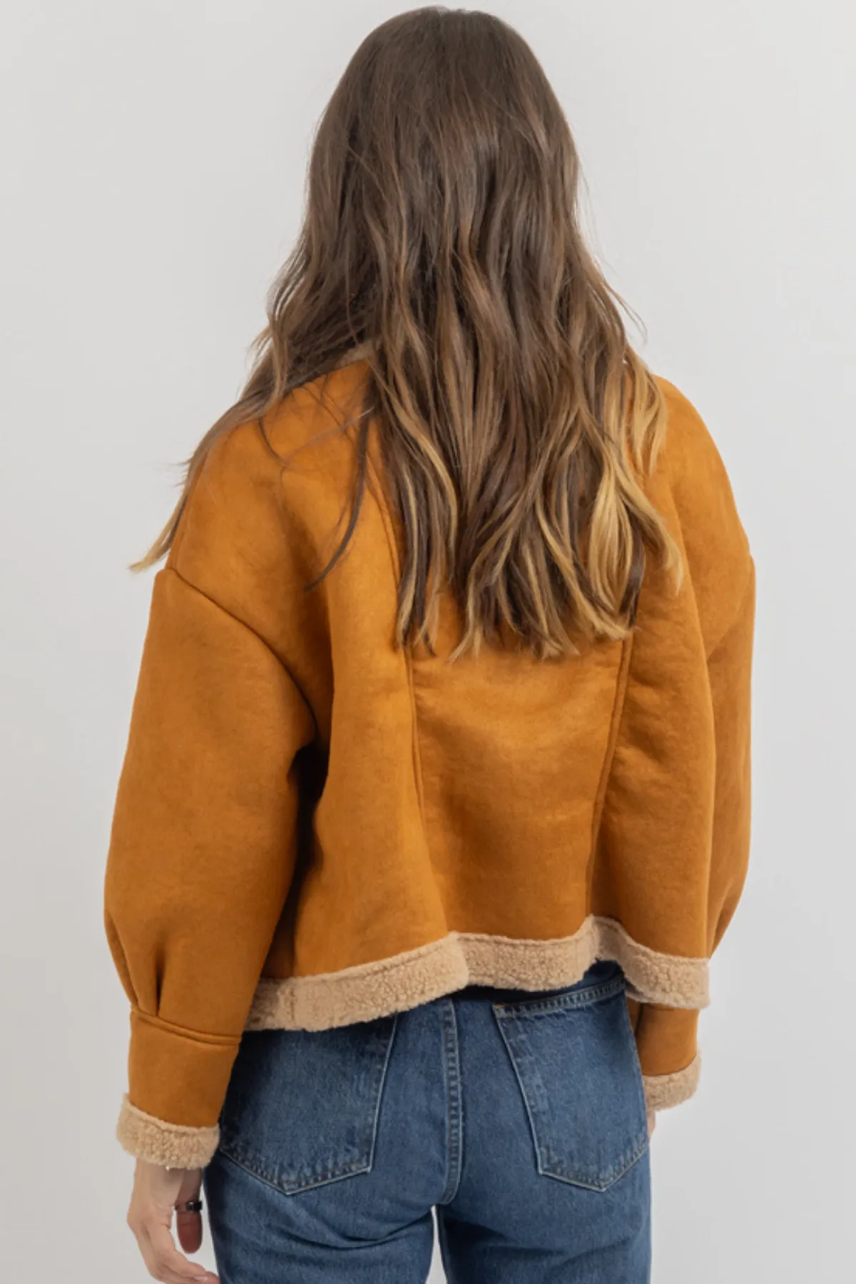 VAIL SHEARLING CAMEL COAT