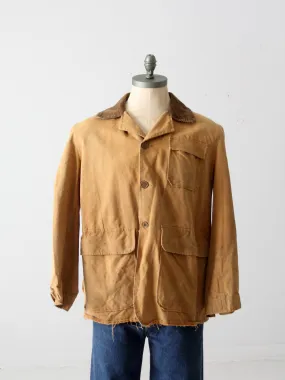 vintage 30s Pontiac Sportswear canvas hunting coat