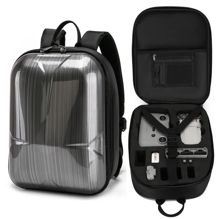 Waterproof Backpack Shoulders Turtle Shell Storage Bag for DJI Mavic Mini 2(Black Liner)