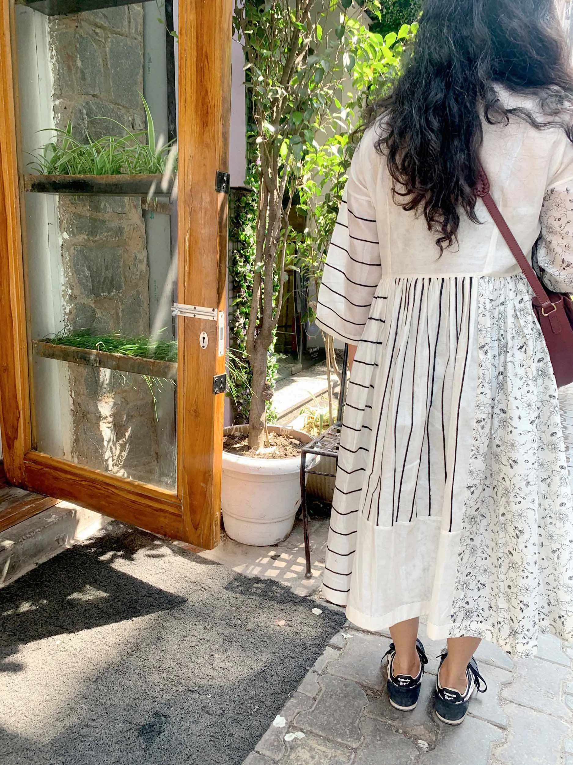 White Drawstring Dress And Slip