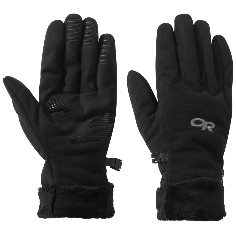 Women's Fuzzy Sensor Gloves