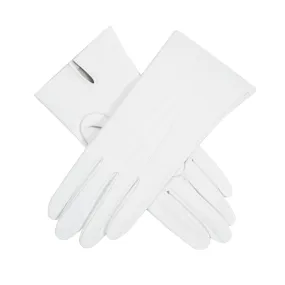 Women's Three-Point Leather Gloves