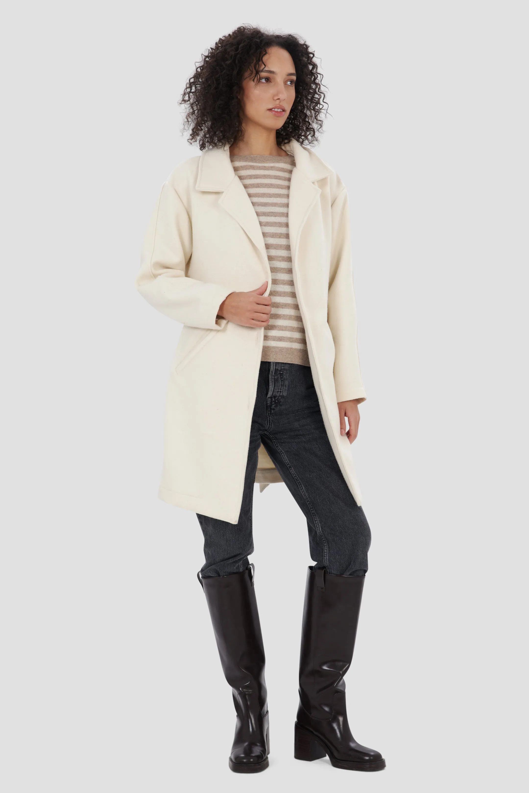 Wool trench coat